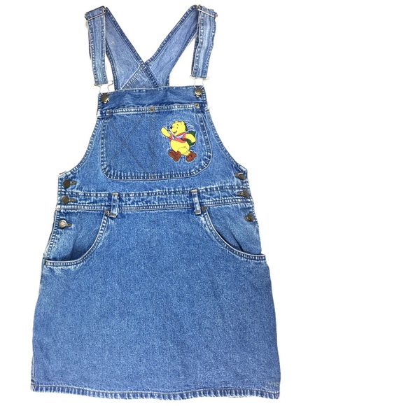 Pooh Other - Vintage Winnie the Pooh Jean Overall Dress